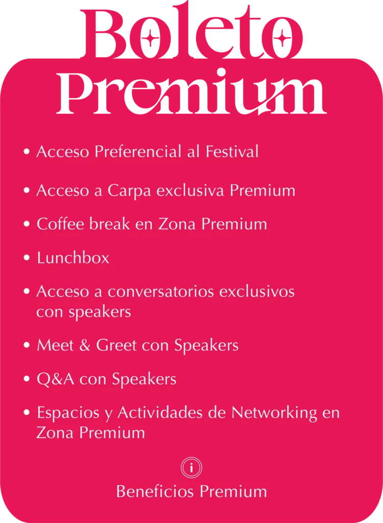 Beneficios del boleto Premium VictoriaFest 2026