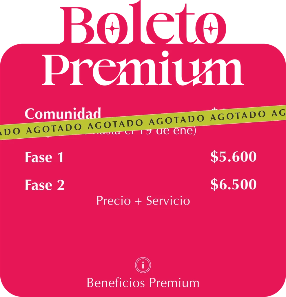 Boleto Premium Agotado - frente