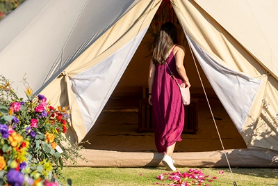 Carpa de negocios en el VictoriaFest evento en México