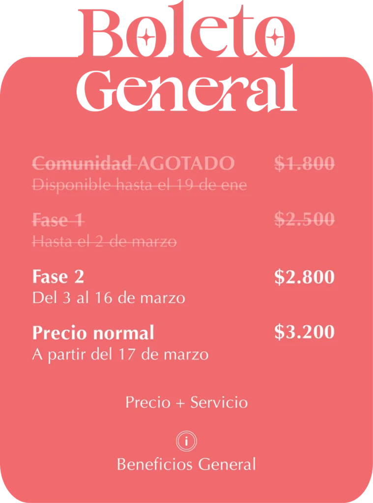 Boleto general Victoria Fest 2026 Fase 2