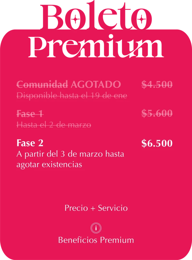 Boleto Premium Victoria Fest 2026 Fase 2